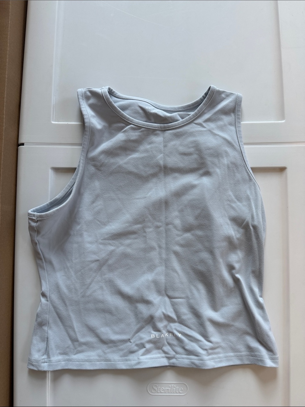 Blakely light blue vest Sleeveless Athletic Tank Top